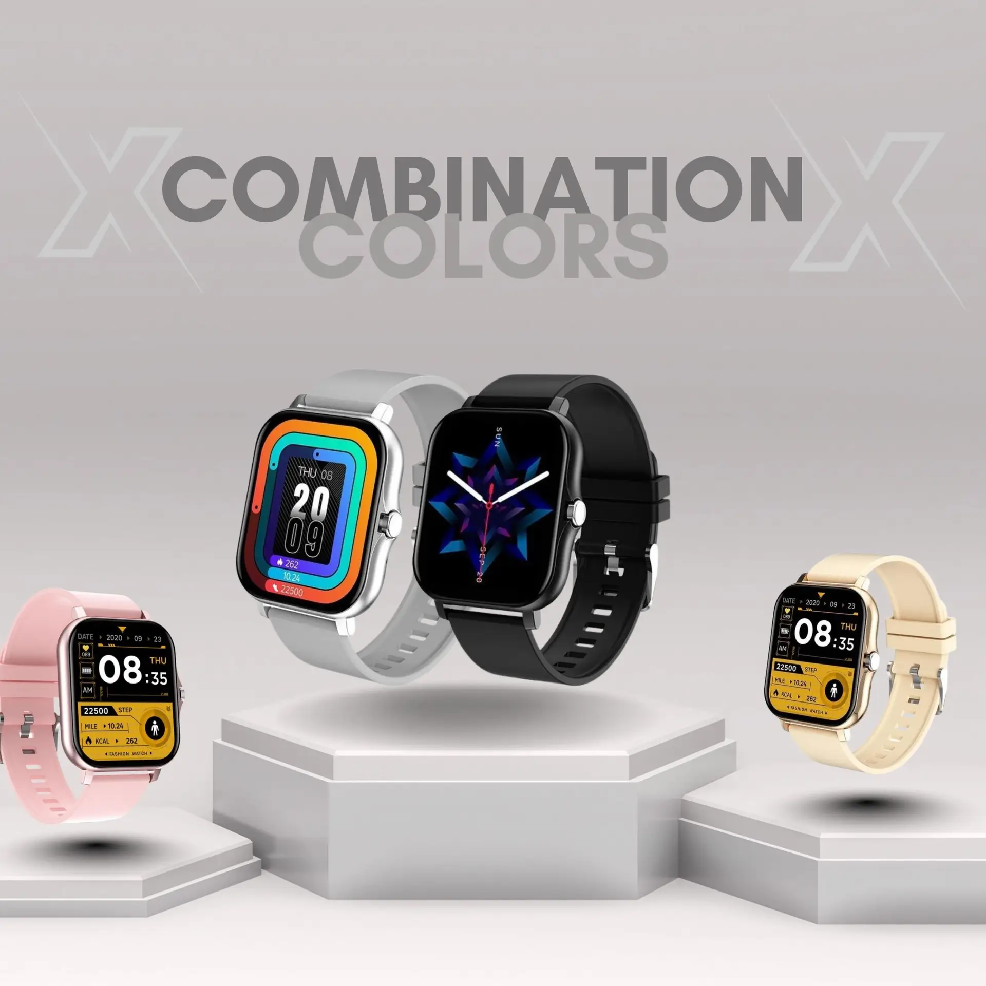 Xarder X1 Pro Smart Watch BT Calling, AI Assistant, Health Monitor, Sleep Monitor, Custom Face Rubber Strap - Image 10